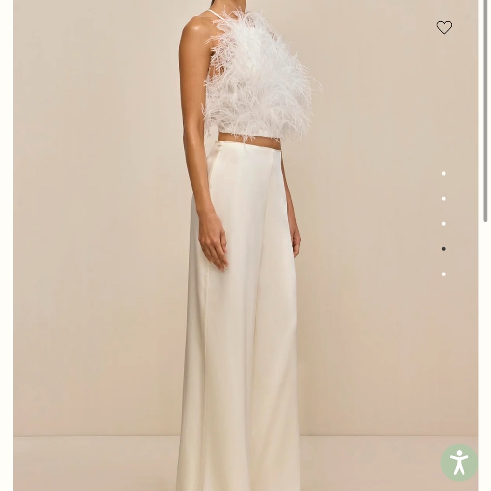 NWT Cult Gaia Cream Wide Leg Pants